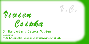 vivien csipka business card